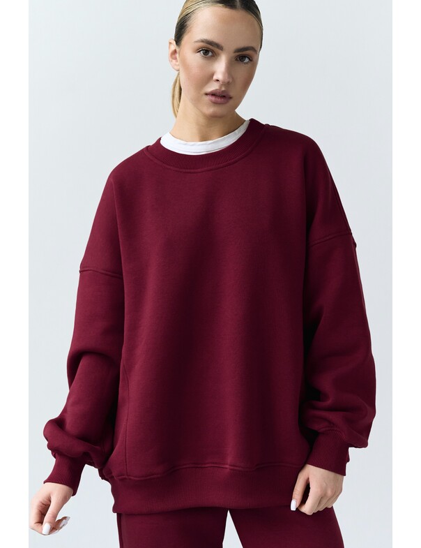 Оверсайз свитшот на микрофлисе