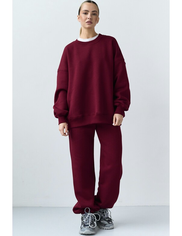 Оверсайз свитшот на микрофлисе