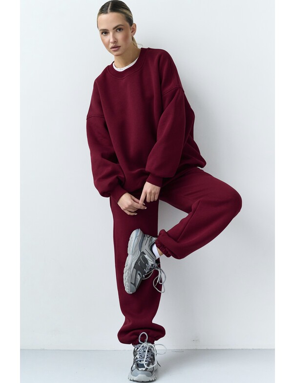 Оверсайз свитшот на микрофлисе