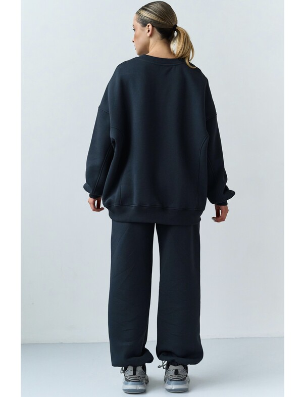 Оверсайз свитшот на микрофлисе