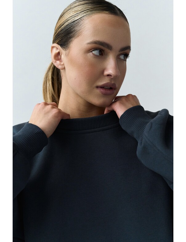 Оверсайз свитшот на микрофлисе