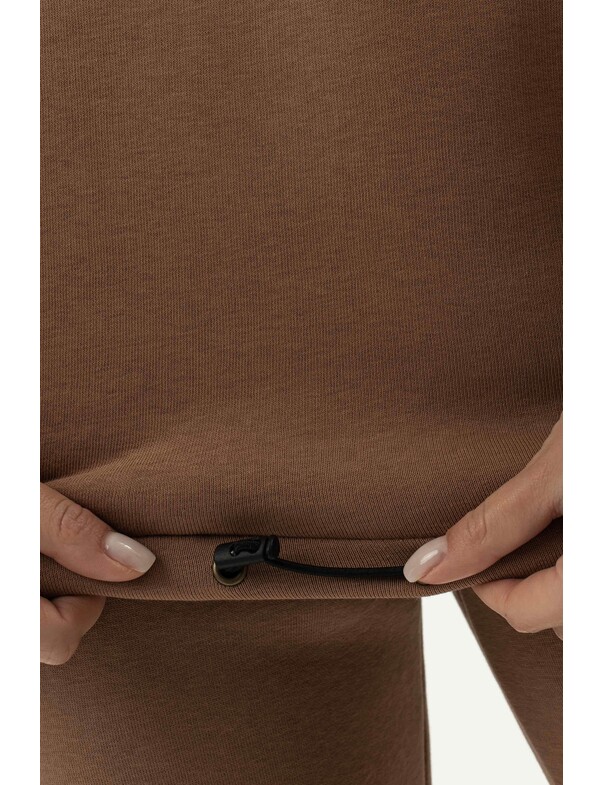 Унисекс оверсайз худи с рельефами на стяжках на флисе обновленный