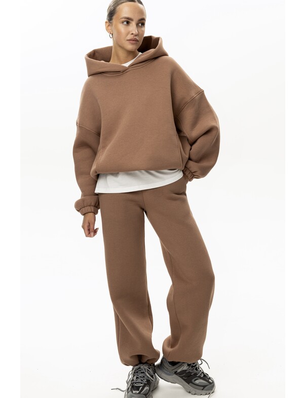 Унісекс оверсайз худі з рельєфами на стяжках