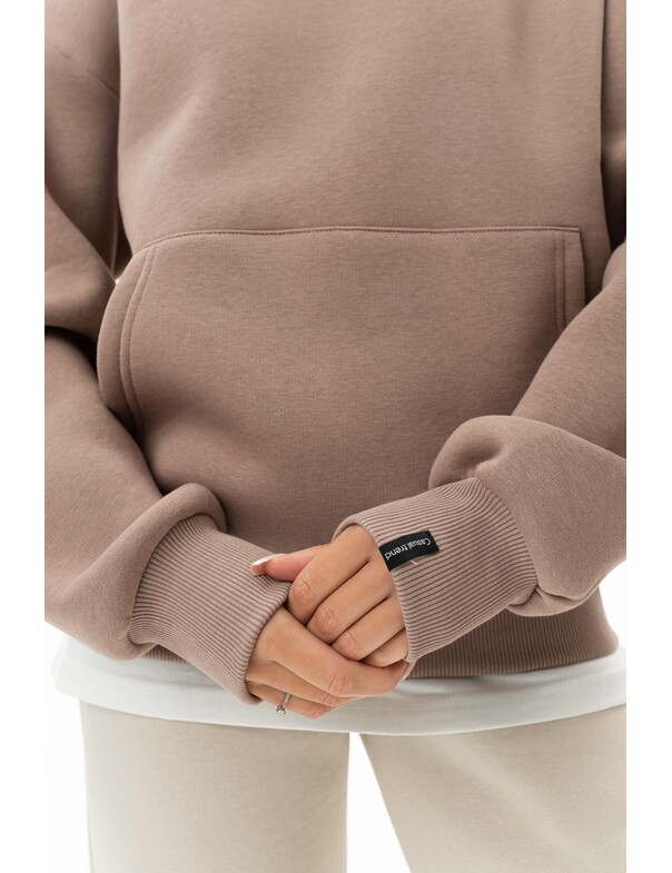 Унисекс худи классический оверсайз на флисе