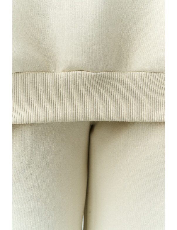 Свитшот с кантом на флисе