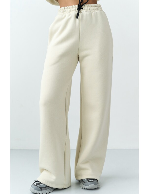 Штани з кантами на флісі