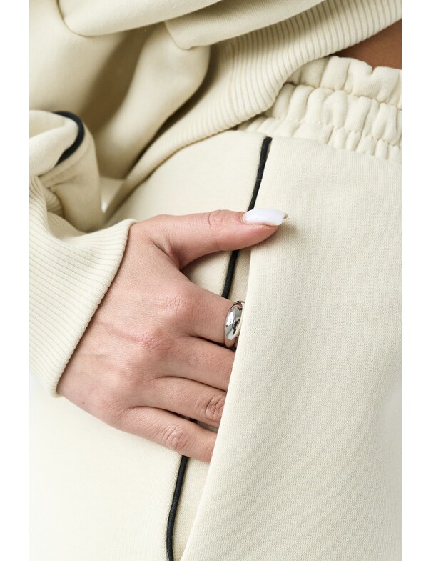 Штаны с кантами на флисе