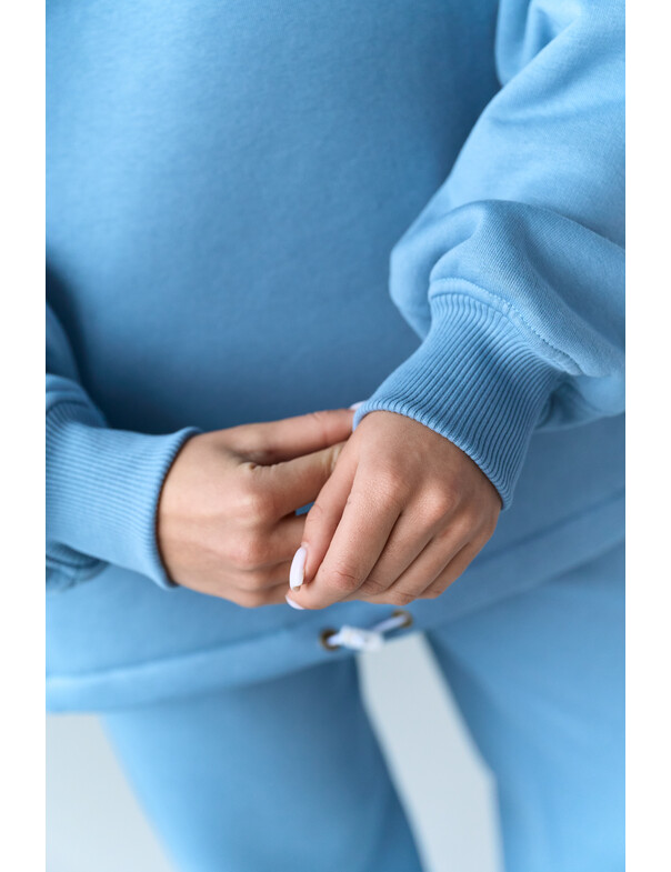 Оверсайз худи со стяжками на микрофлисе