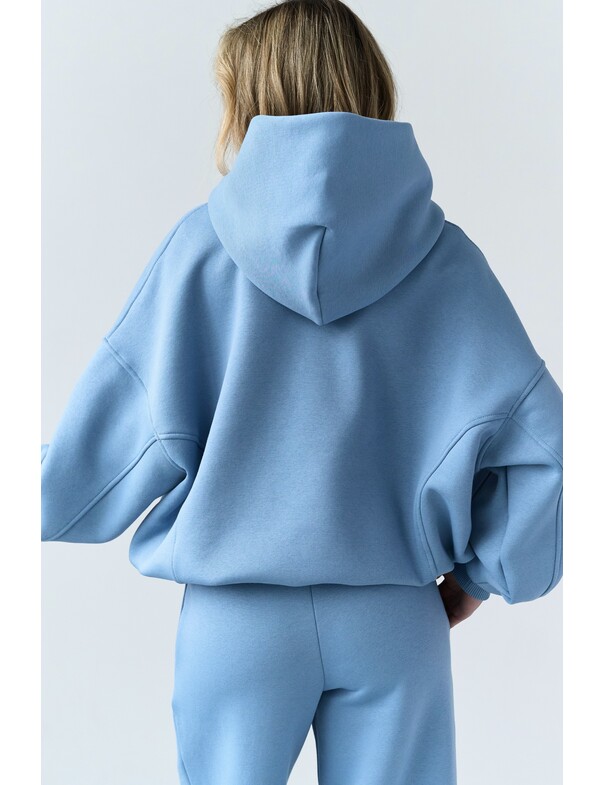 Оверсайз худі зі стяжками на мікрофлісі