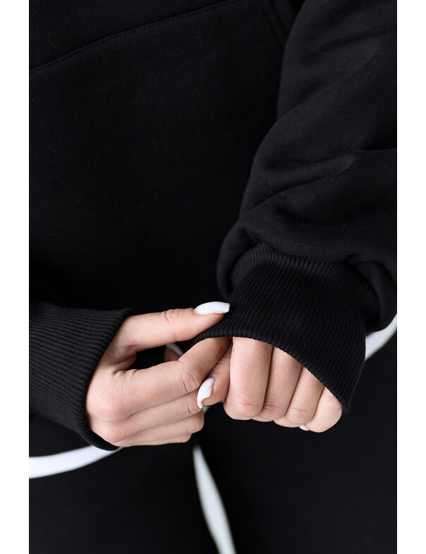 Базовое худи свободного кроя на микрофлисе