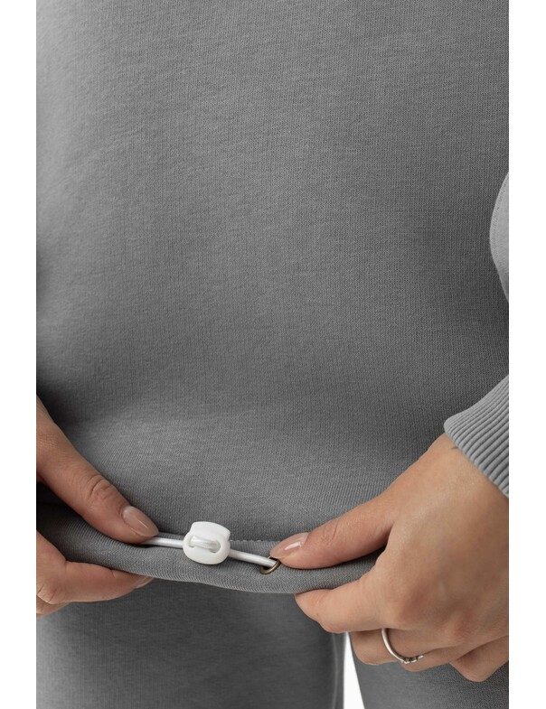 Унисекс оверсайз худи с рельефами на стяжках на флисе