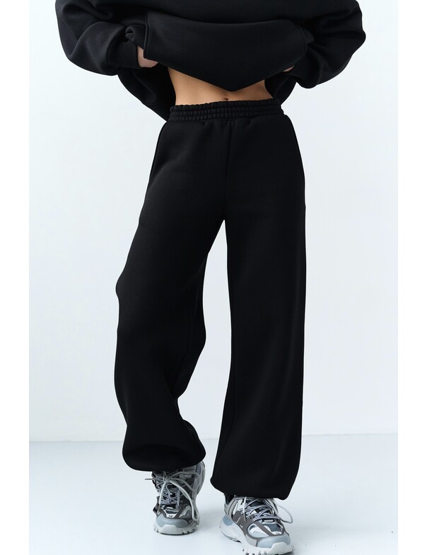 Унісекс штани преміум на стяжках на флісі