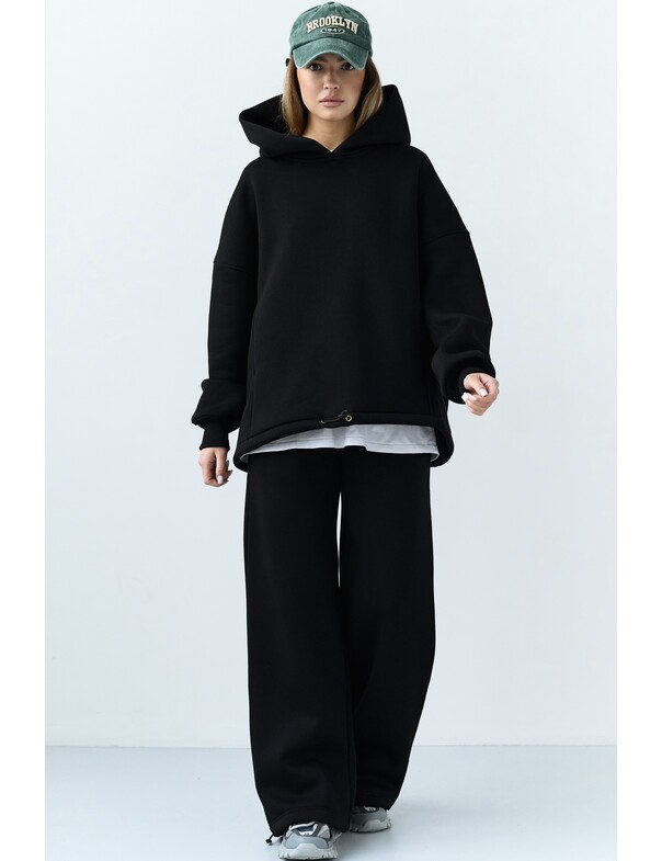 Унисекс штани премиум на стяжках на флисе