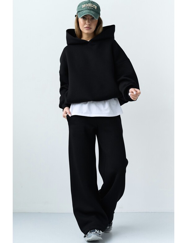 Унісекс штани преміум на стяжках на флісі