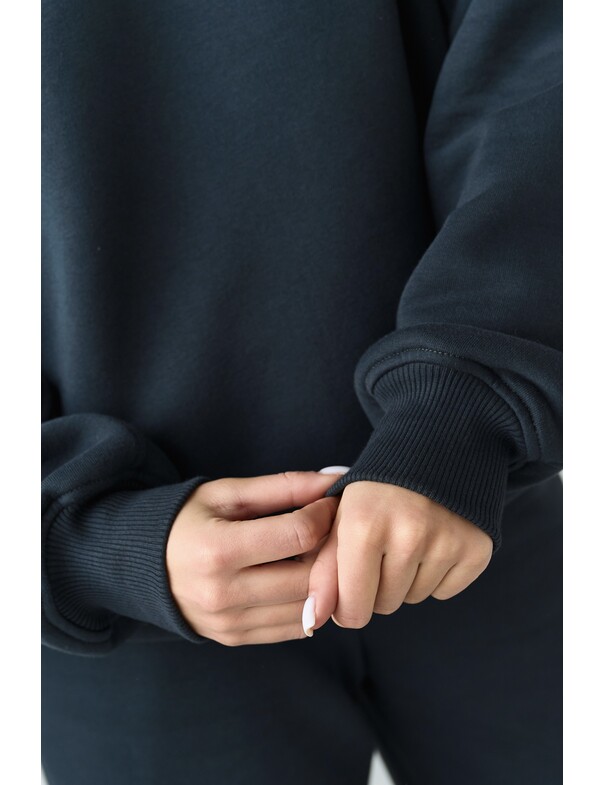 Оверсайз худі зі стяжками на мікрофлісі