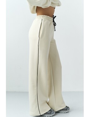 Штани з кантами на флісі