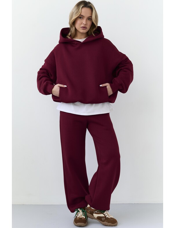 Оверсайз худі зі стяжками на мікрофлісі