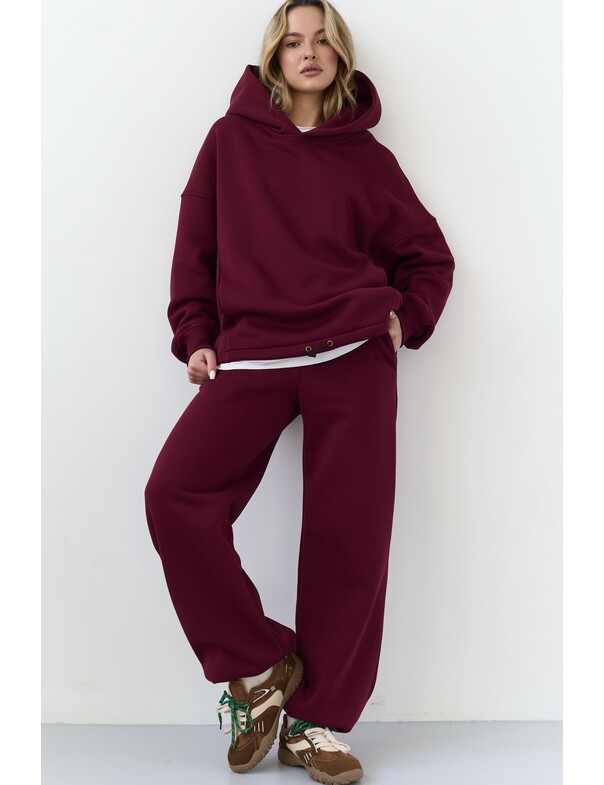 Оверсайз худі зі стяжками на мікрофлісі