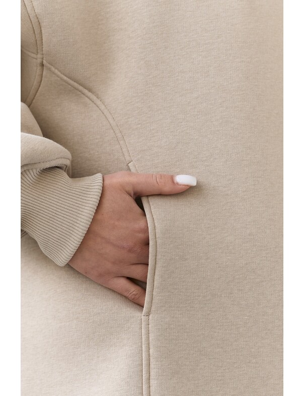 Унисекс оверсайз худи с рельефами на стяжках на флисе