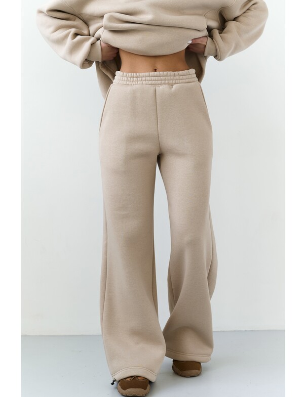 Унисекс штани премиум на стяжках на флисе