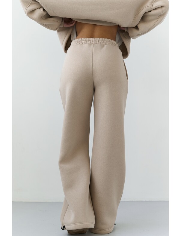 Унисекс штани премиум на стяжках на флисе