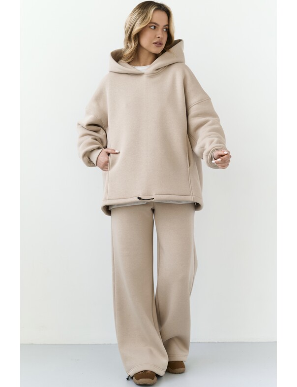 Унисекс штани премиум на стяжках на флисе