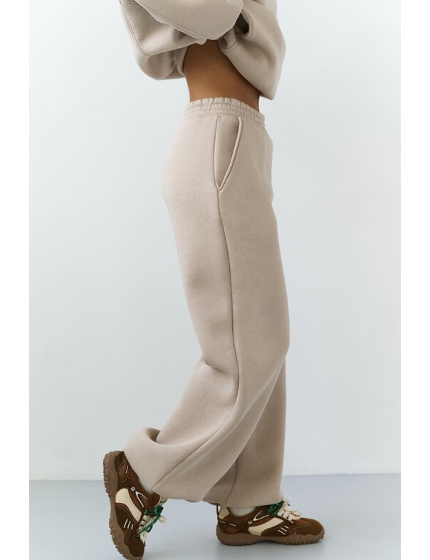 Унісекс штани преміум на стяжках на флісі