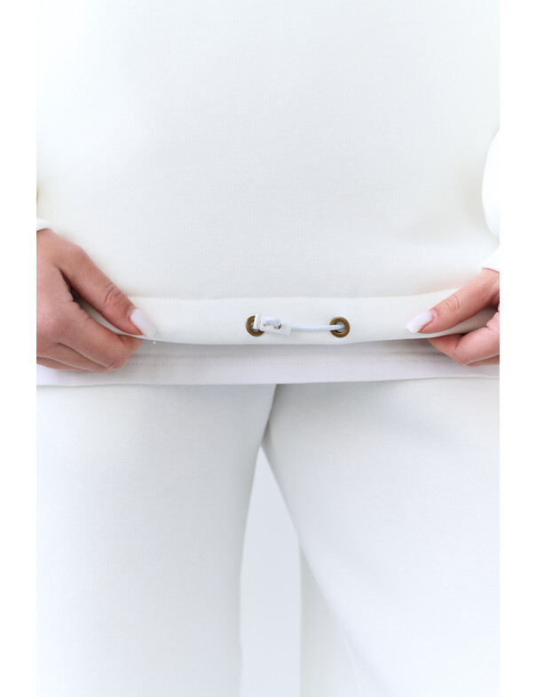 Унісекс оверсайз худі з рельєфами на стяжках на флісі