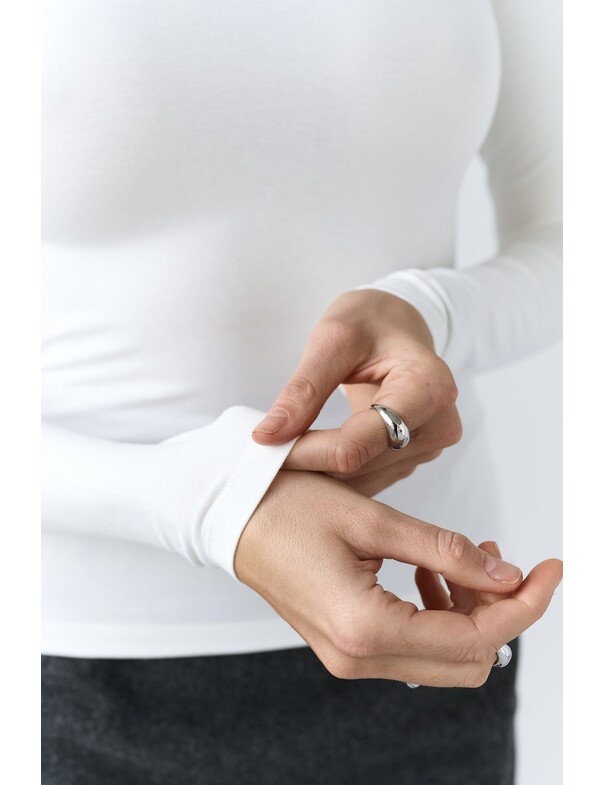 Лонгслів приталений з воротніком