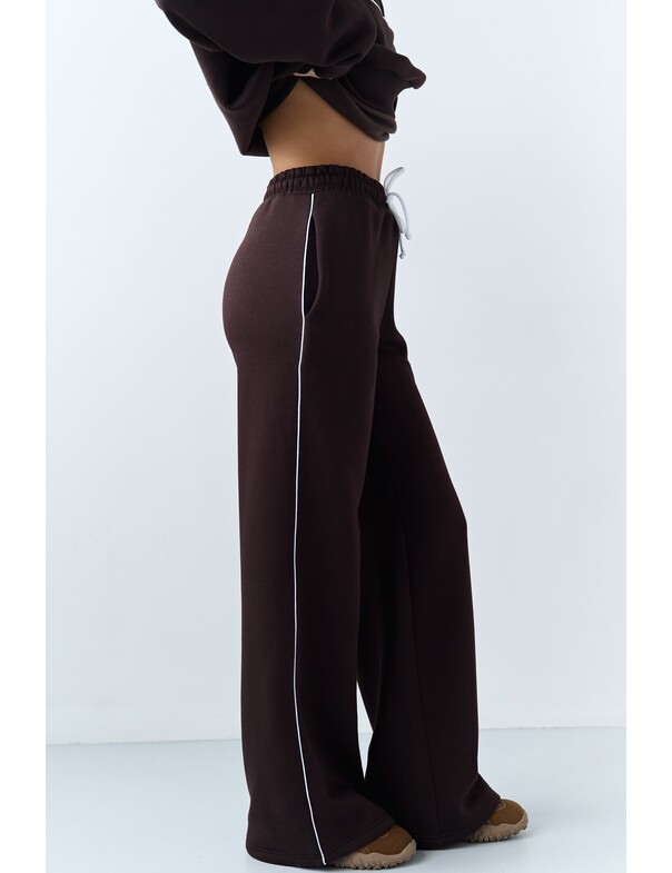 Штаны с кантами на флисе