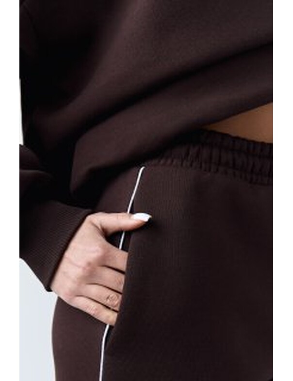 Штаны с кантами на флисе