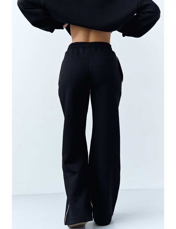 Штаны с кантами на флисе