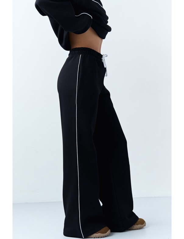 Штаны с кантами на флисе