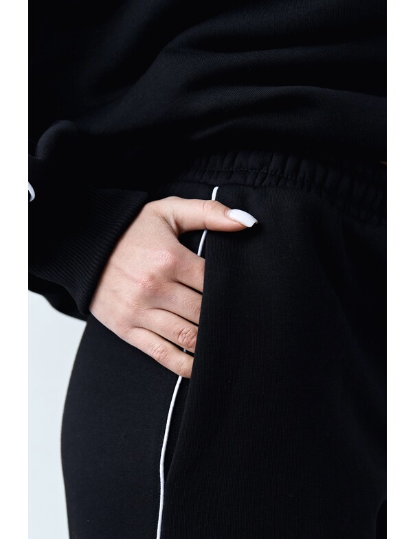 Штаны с кантами на флисе