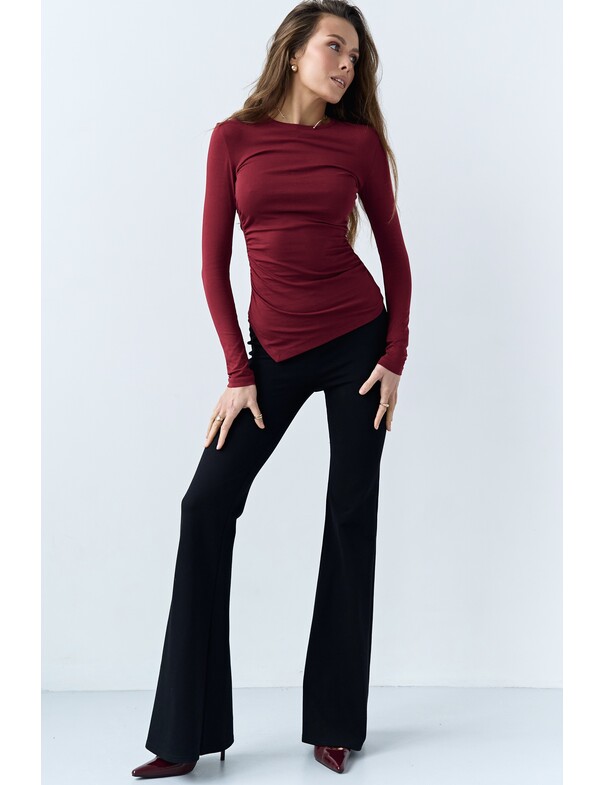 Лонгслив асимметричный