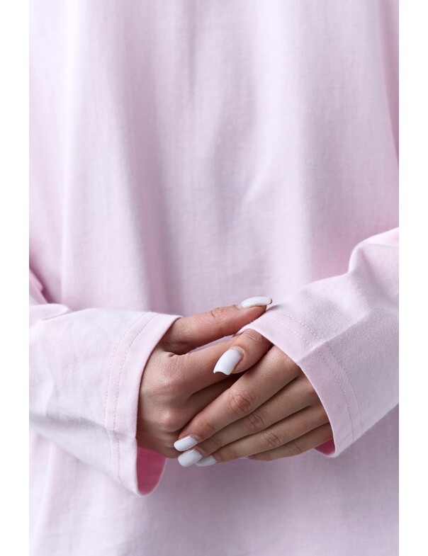 Лонгслів оверсайз з коміром