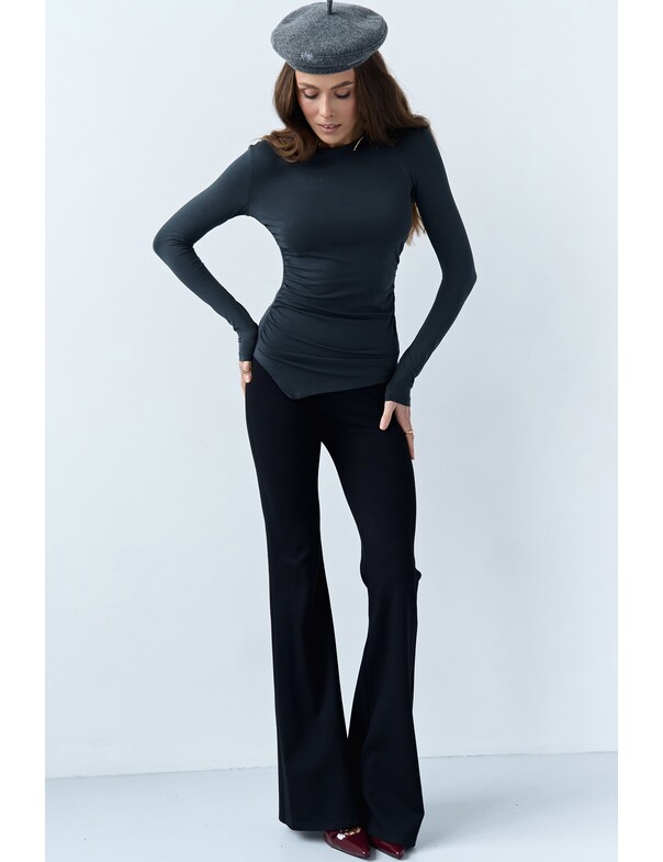 Лонгслив асимметричный