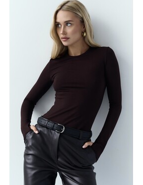 Лонгслів віскоза з вирізом на пальчик