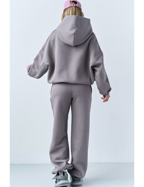 Оверсайз худі зі стяжками на мікрофлісі