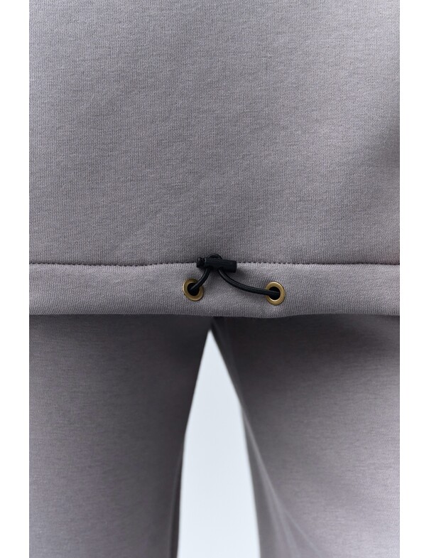 Оверсайз худі зі стяжками на мікрофлісі