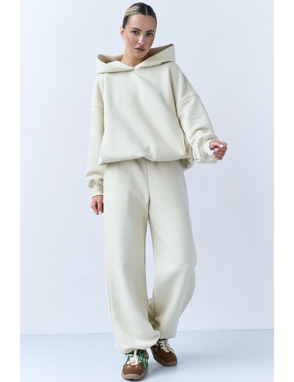 Оверсайз худі зі стяжками на мікрофлісі