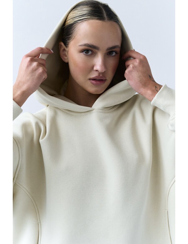 Оверсайз худі зі стяжками на мікрофлісі