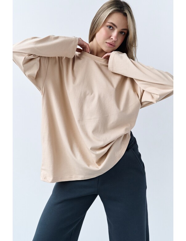 Унісекс лонгслів оверсайз котон