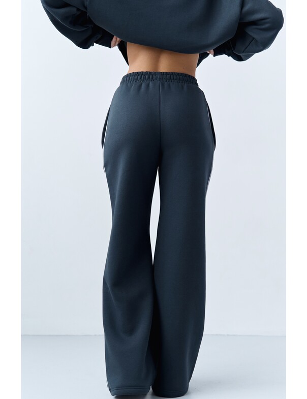 Штаны с кантами на флисе