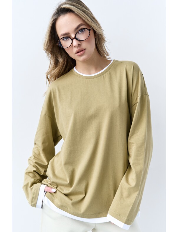 Лонгслів оверсайз двохшаровий