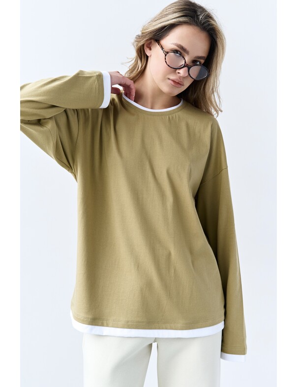 Лонгслів оверсайз двохшаровий