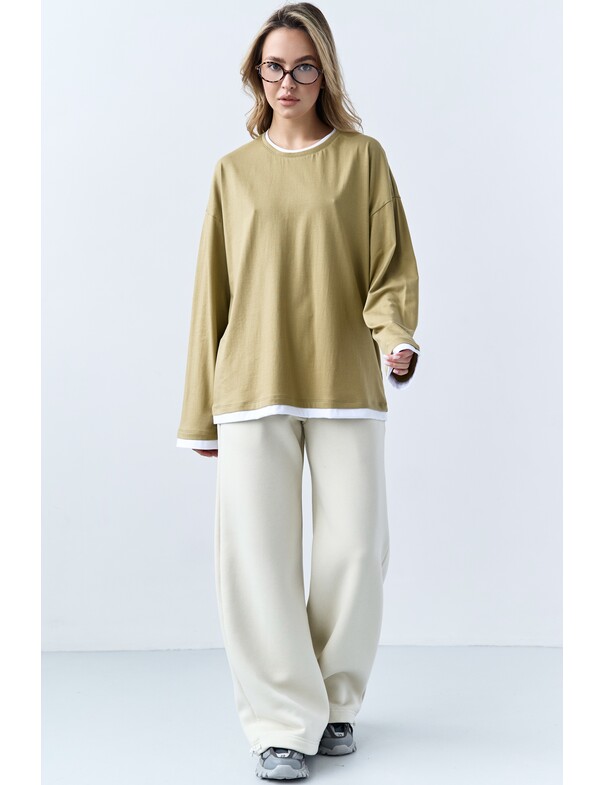 Лонгслів оверсайз двохшаровий