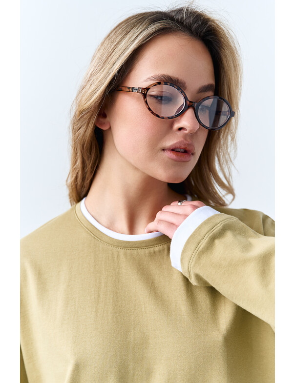 Лонгслив оверсайз двошаровий