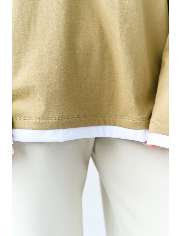 Лонгслив оверсайз двошаровий