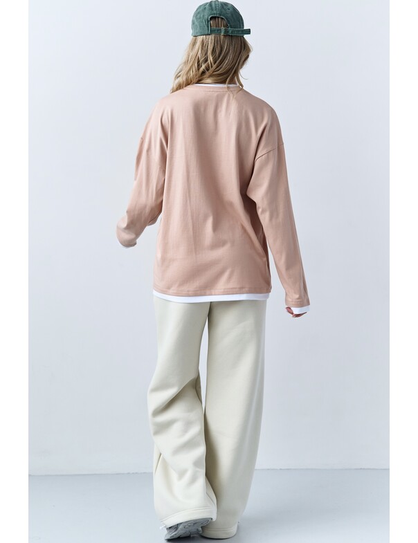 Лонгслів оверсайз двохшаровий